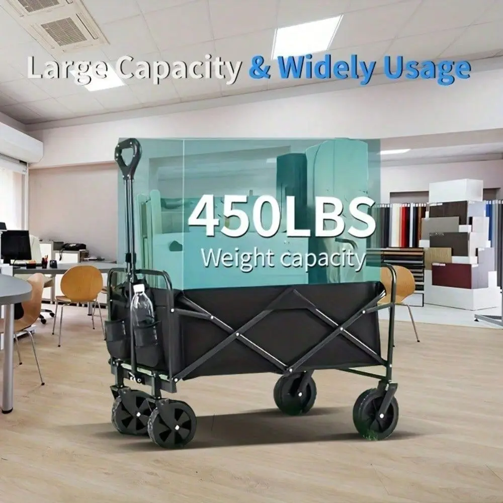 Pc Collapsible Foldable Wagon Cart, Trailer Holds 330 Lbs. Heavy Duty Multipurpose Garden Cart All Terrain Utility Cart With Me
Pc Collapsible Foldable Wagon Cart, Trailer Holds 330 Lbs. Heavy Duty Multipurpose Garden Cart All Terrain Utility Cart With Me