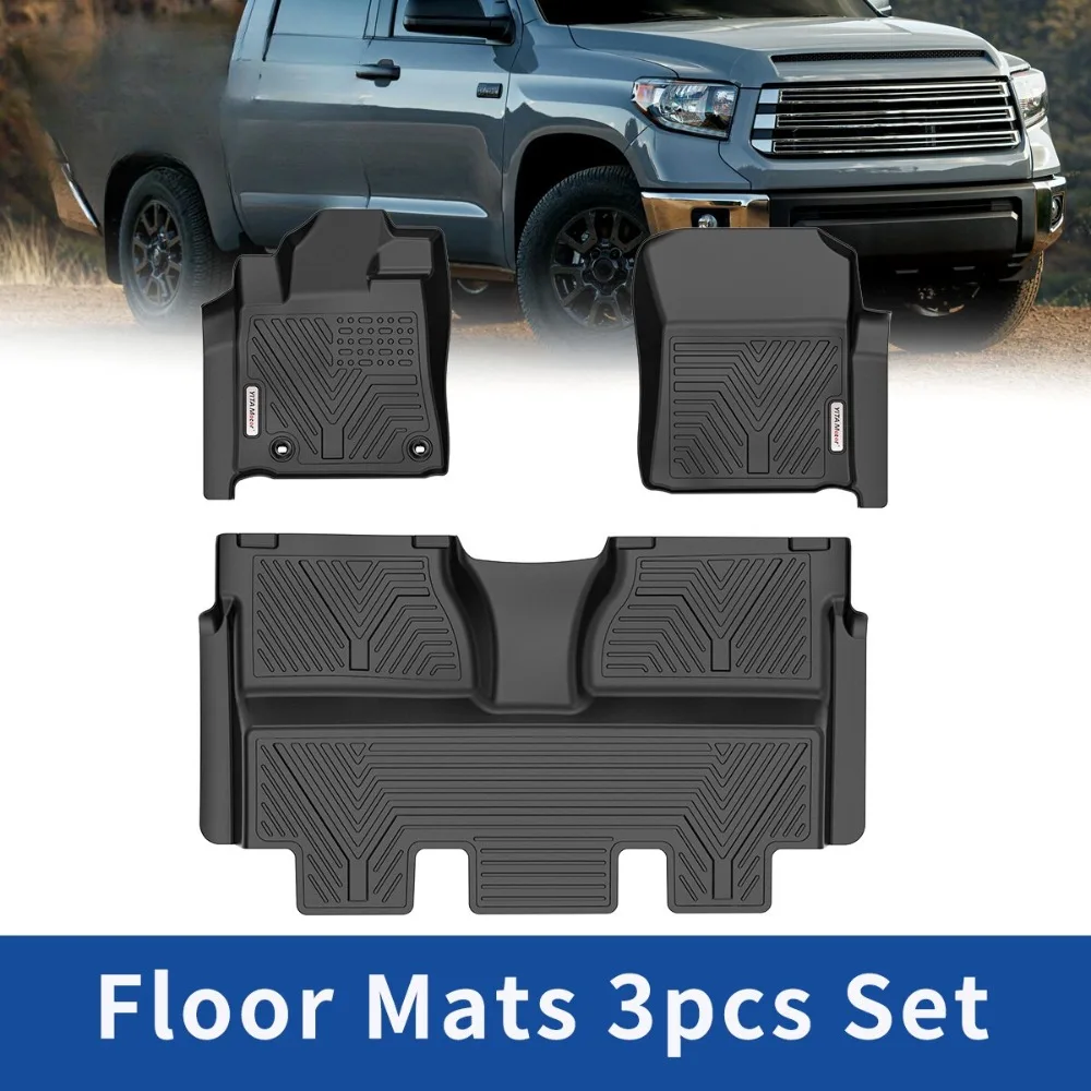 Комплект из 3 всепогодных ковриков TPE для Toyota Tundra CrewMax 2014-2021
Комплект из 3 всепогодных ковриков TPE для Toyota Tundra CrewMax 2014-2021