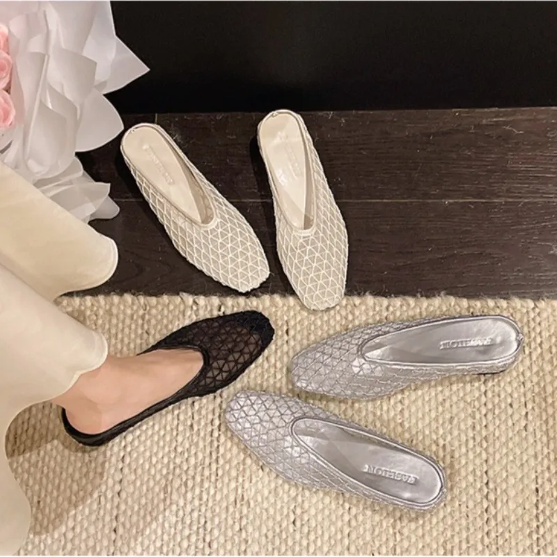 Women's Mesh Summer Sandals, Comfortable and Breathable Soft Sole Footwear, Lightweight Pointed Tip Flat Shoes women sandals
Women's Mesh Summer Sandals, Comfortable and Breathable Soft Sole Footwear, Lightweight Pointed Tip Flat Shoes women sandals