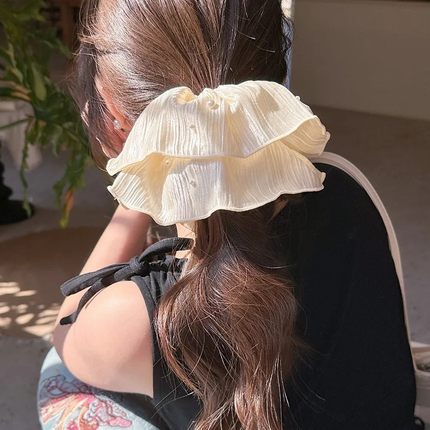 French Vintage Beaded Scrunchie Elastic Hair Tie for Bun Low Ponytail Daily Home Party Premium Quality
French Vintage Beaded Scrunchie Elastic Hair Tie for Bun Low Ponytail Daily Home Party Premium Quality
