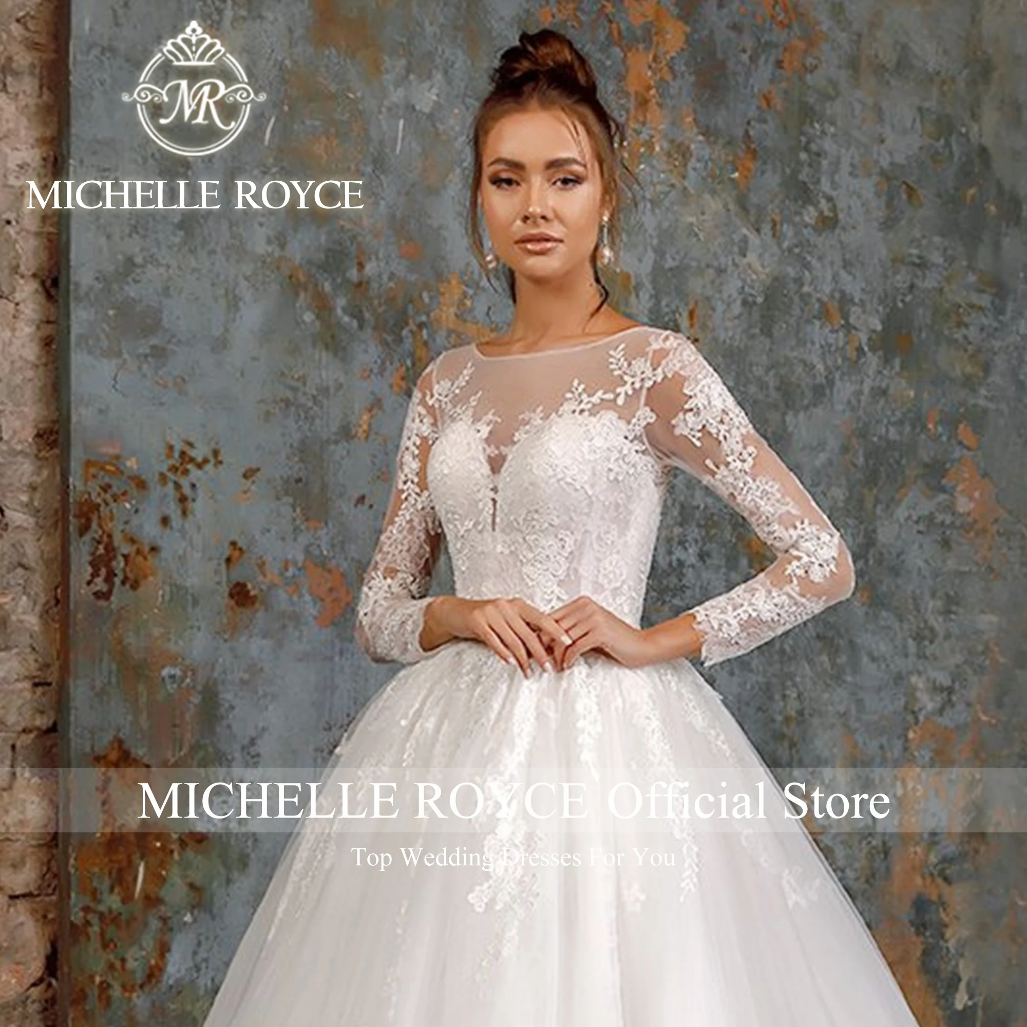 Michelle Royce Ball Gown Wedding Dresses Luxury Exquisite Sweetheart Long Sleeve Appliques Button Wedding Gown Vestidos De Novia
Michelle Royce Ball Gown Wedding Dresses Luxury Exquisite Sweetheart Long Sleeve Appliques Button Wedding Gown Vestidos De Novia
