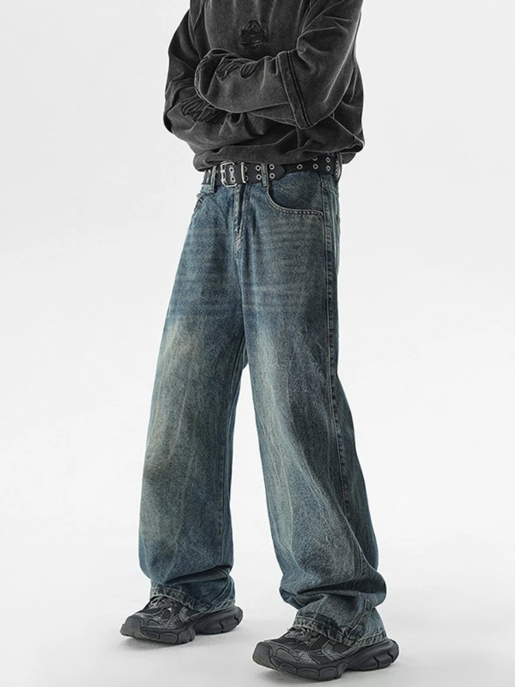 Модные мужские джинсы, прямые свободные уличные брюки в стиле хип-хоп, винтажные брюки, потертые повседневные мужские широкие джинсовые брюки
Модные мужские джинсы, прямые свободные уличные брюки в стиле хип-хоп, винтажные брюки, потертые повседневные мужские широкие джинсовые брюки