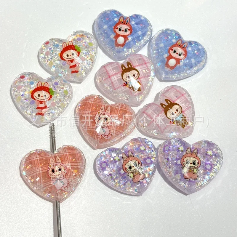 Popular Cartoon Anime Labubu Love Bead Shining Transparent Acrylic Handmade DIY Bracelet Phone Chain Jewelry Material accessory
Popular Cartoon Anime Labubu Love Bead Shining Transparent Acrylic Handmade DIY Bracelet Phone Chain Jewelry Material accessory