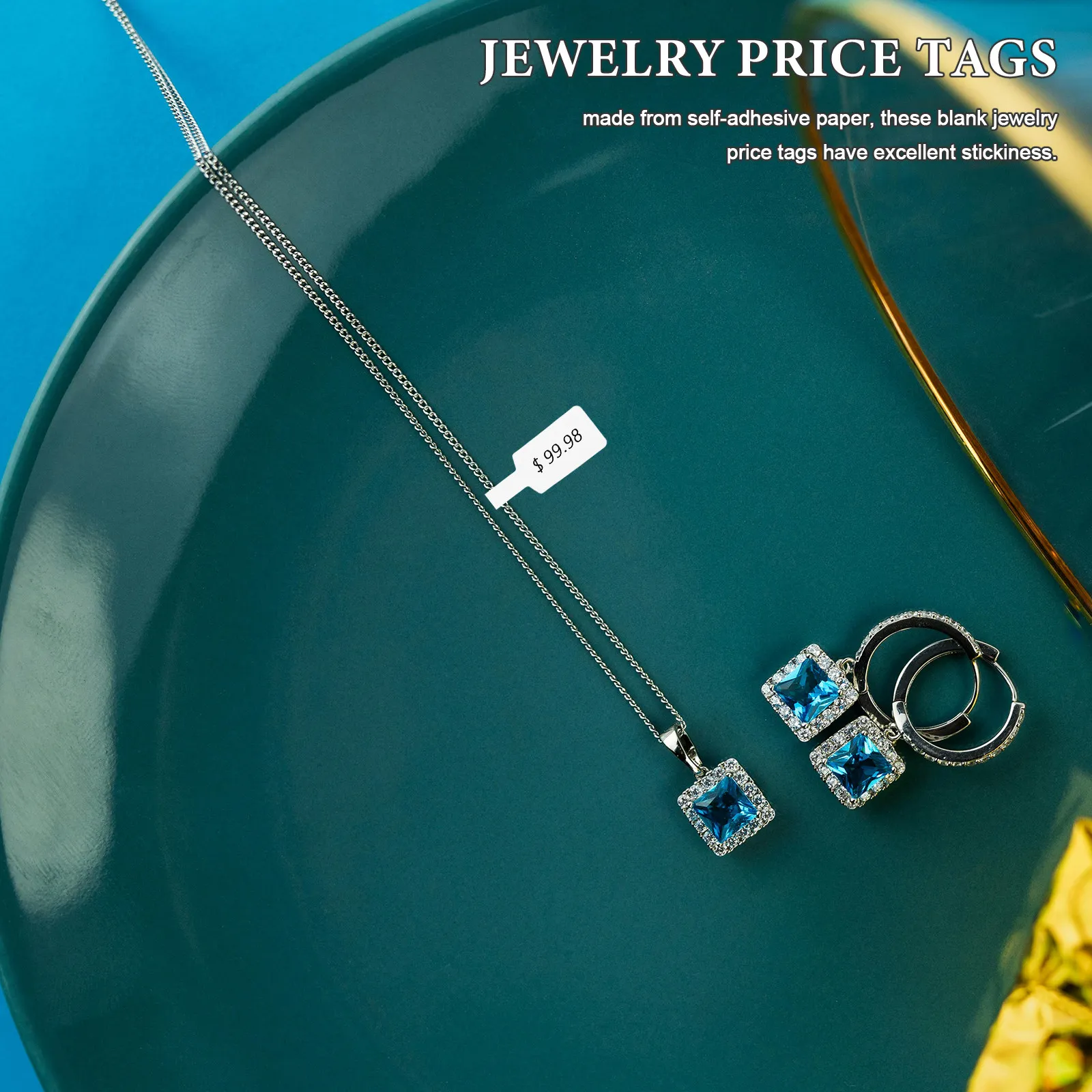 2000Pcs Writable Price Tags Self Adhesive Blank Jewelry Labels Rectangle Stickers for Necklaces Rings Bracelets Retail Display
2000Pcs Writable Price Tags Self Adhesive Blank Jewelry Labels Rectangle Stickers for Necklaces Rings Bracelets Retail Display