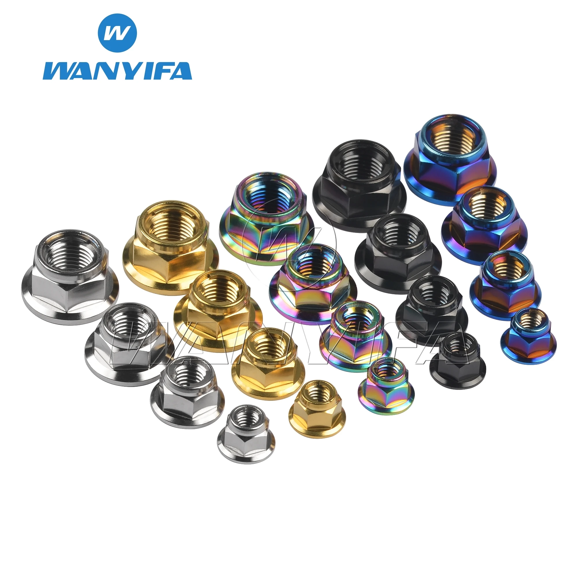 Wanyifa Titanium Nut M6/M8/M10/M12 Lock Nut Locking Flange for Bicycle Motorcycle
Wanyifa Titanium Nut M6/M8/M10/M12 Lock Nut Locking Flange for Bicycle Motorcycle