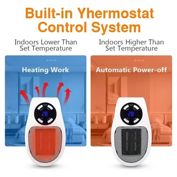 Wall-mounted instant electric heater 2024 new popular office heater mini hot fan home heater small solar heater