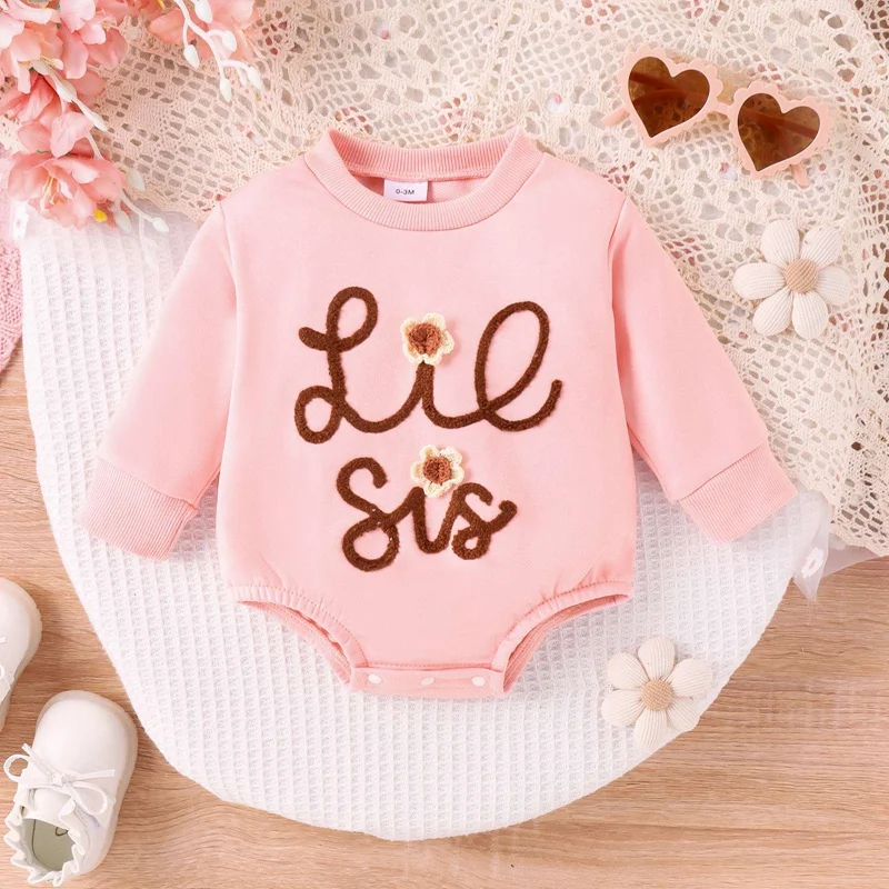Letter Flower Embroied Baby Clothes Romper Baby Boys Clothes Girl Clothes Kids Long Sleeve Cotton Overall Newborn Overalls 0-18M 
Letter Flower Embroied Baby Clothes Romper Baby Boys Clothes Girl Clothes Kids Long Sleeve Cotton Overall Newborn Overalls 0-18M