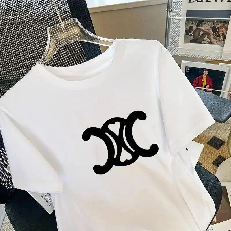 New women's collar print and letter T-shirt men's round neck cotton short sleeved T-shirt Y2K streetwear summer top
New women's collar print and letter T-shirt men's round neck cotton short sleeved T-shirt Y2K streetwear summer top