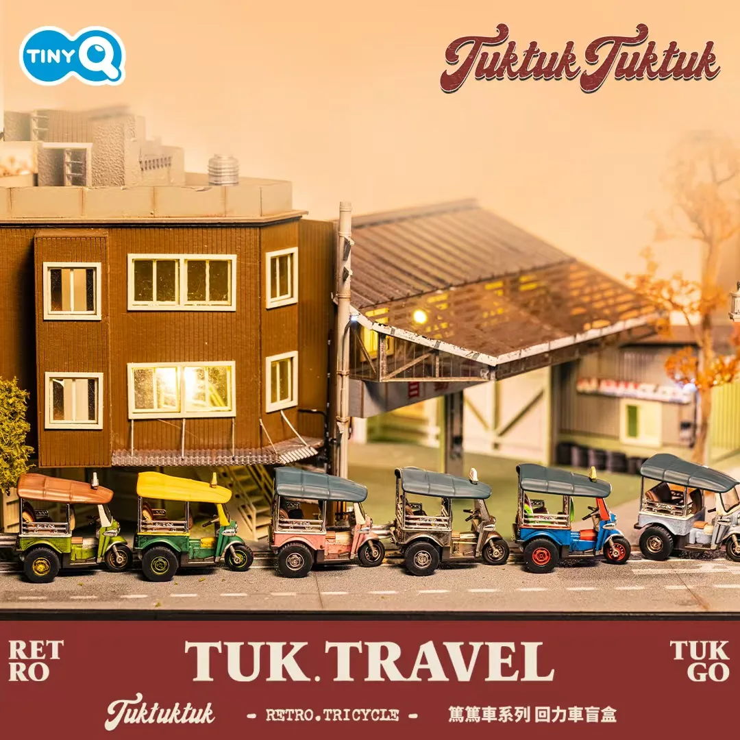 TinyQ Thai Tuk-Tuk Mini Car 1/64 Scale Diecast Model Pull Back Vehicle Retro Decor Gift for Collectors
TinyQ Thai Tuk-Tuk Mini Car 1/64 Scale Diecast Model Pull Back Vehicle Retro Decor Gift for Collectors