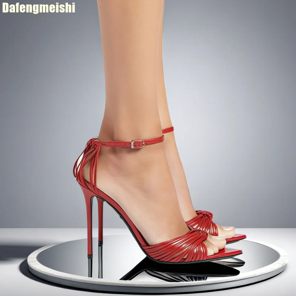 2025 New Summer Red Cross Strap Sandals Pointed Ankle Strap Open Toe High Heels Women's Stiletto Sexy Braided Casual Sandals
2025 New Summer Red Cross Strap Sandals Pointed Ankle Strap Open Toe High Heels Women's Stiletto Sexy Braided Casual Sandals