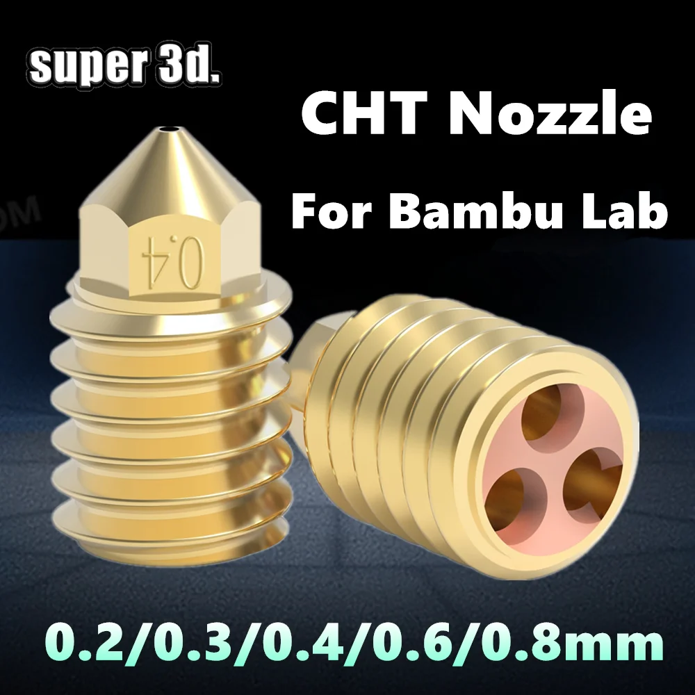 0,2/0,3/0,4/0,6/0,8 мм Насадка для CHT для Bambu Lab X1 P1P обновление высокого потока латунные насадки CHT для Bambulabs X1c P1P Hotend 3D сопло
0,2/0,3/0,4/0,6/0,8 мм Насадка для CHT для Bambu Lab X1 P1P обновление высокого потока латунные насадки CHT для Bambulabs X1c P1P Hotend 3D сопло