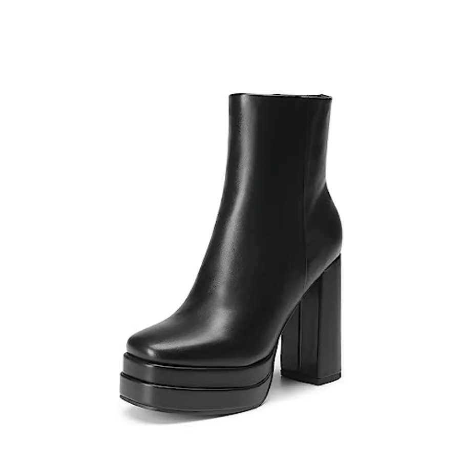 Women's Platform Gogo Ankle Boots High Chunky Heels Square Toe Comfort Party Dress Booties Shoes for Women
Women's Platform Gogo Ankle Boots High Chunky Heels Square Toe Comfort Party Dress Booties Shoes for Women