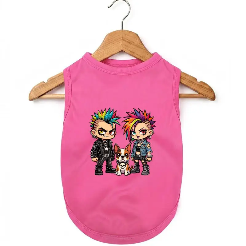 Dog Summer Cartoon Vest, Fashion Illustration Style
Dog Summer Cartoon Vest, Fashion Illustration Style