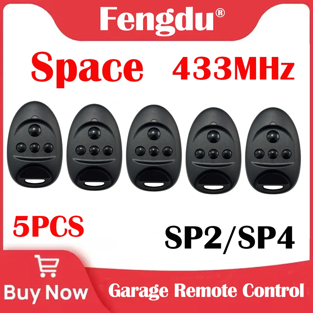 Garage Remote Control 433.92MHz 5PCS SPACE SP4 SP2 Garage Gate Door Opener Remote Control Duplicator
Garage Remote Control 433.92MHz 5PCS SPACE SP4 SP2 Garage Gate Door Opener Remote Control Duplicator