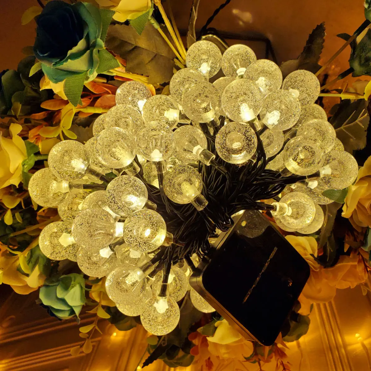 Solar String Lights Outdoor 100 LED Crystal Globe Lights Waterproof Solar Festoon Fairy Light for Garden Christmas Party Decor
Solar String Lights Outdoor 100 LED Crystal Globe Lights Waterproof Solar Festoon Fairy Light for Garden Christmas Party Decor