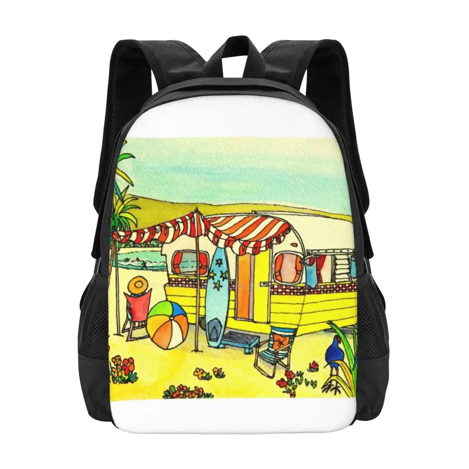 Summer Holiday Caravan Series - By Helen Blair Hot Sale Schoolbag Backpack Fashion Bags Summer Retro Caravan Holiday Beach
Summer Holiday Caravan Series - By Helen Blair Hot Sale Schoolbag Backpack Fashion Bags Summer Retro Caravan Holiday Beach