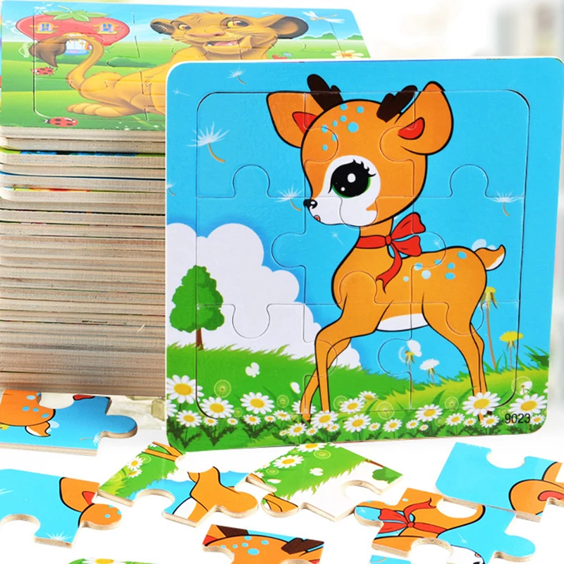 9pcs Kids Wooden Animal Puzzle Cute Cartoon Animal Puzzle Toys Early Educational Montessori Toys for Children
9pcs Kids Wooden Animal Puzzle Cute Cartoon Animal Puzzle Toys Early Educational Montessori Toys for Children