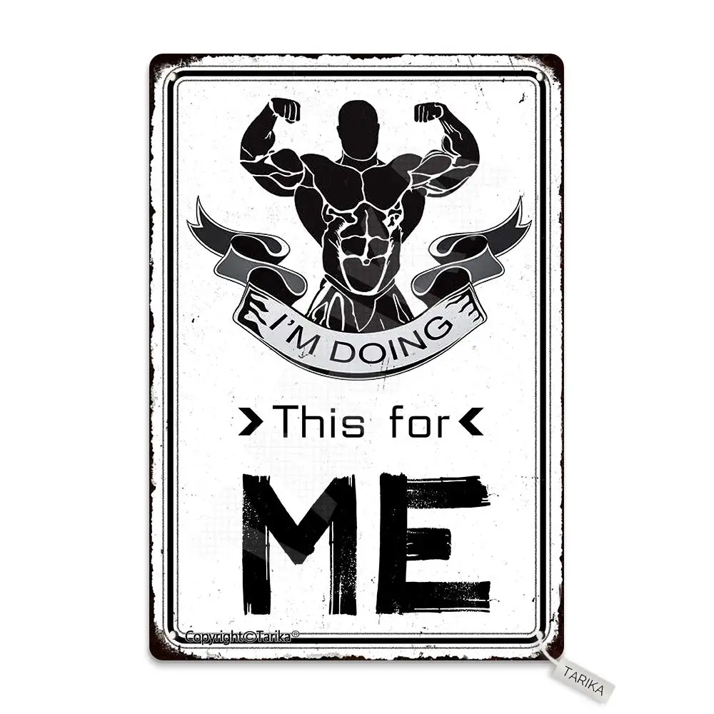 Tarika Vintage Metal Signs, I’M Doing This for Me, 20X30 cm Iron Retro Look Decoration Crafts Sign for Gym Home Bedroom In
Tarika Vintage Metal Signs, I’M Doing This for Me, 20X30 cm Iron Retro Look Decoration Crafts Sign for Gym Home Bedroom In