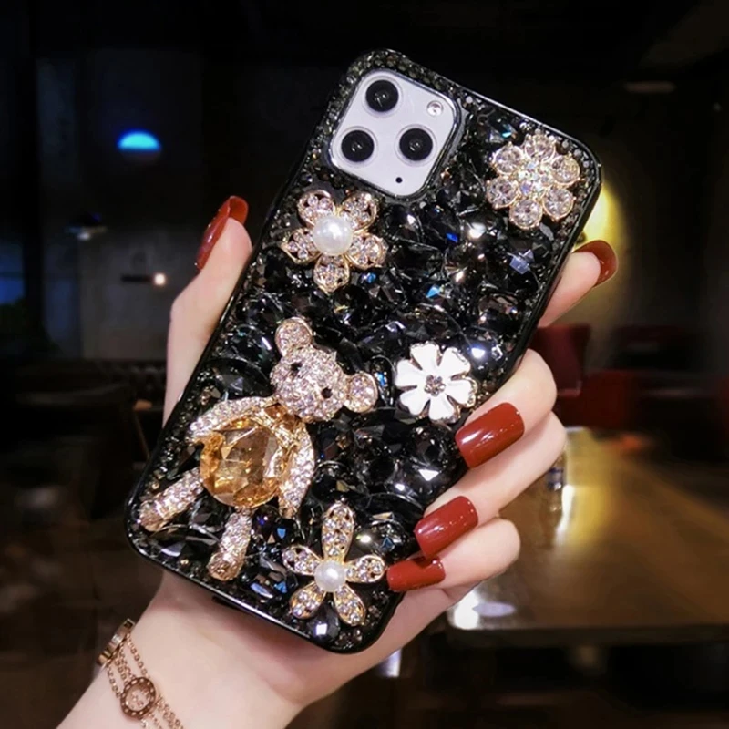 Luxury Cute Bear Diamond Rhinestone Phone Case Bling Glitter Cover For Xiaomi Redmi9A 9C Note8 9Pro Note10S Note11 Pro 12ProCase
Luxury Cute Bear Diamond Rhinestone Phone Case Bling Glitter Cover For Xiaomi Redmi9A 9C Note8 9Pro Note10S Note11 Pro 12ProCase