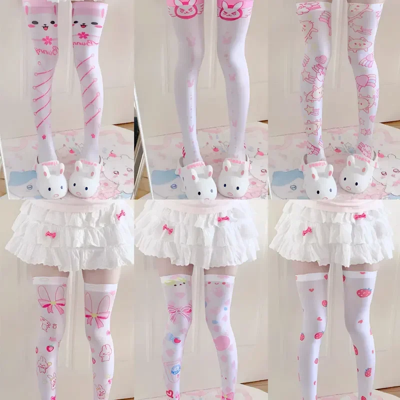 Anime Halloween Lolita Harajuku 3D Printed Sweet Kawaii Cat Stockings Women Cute Stockings White Tight High Over Knee Socks
Anime Halloween Lolita Harajuku 3D Printed Sweet Kawaii Cat Stockings Women Cute Stockings White Tight High Over Knee Socks