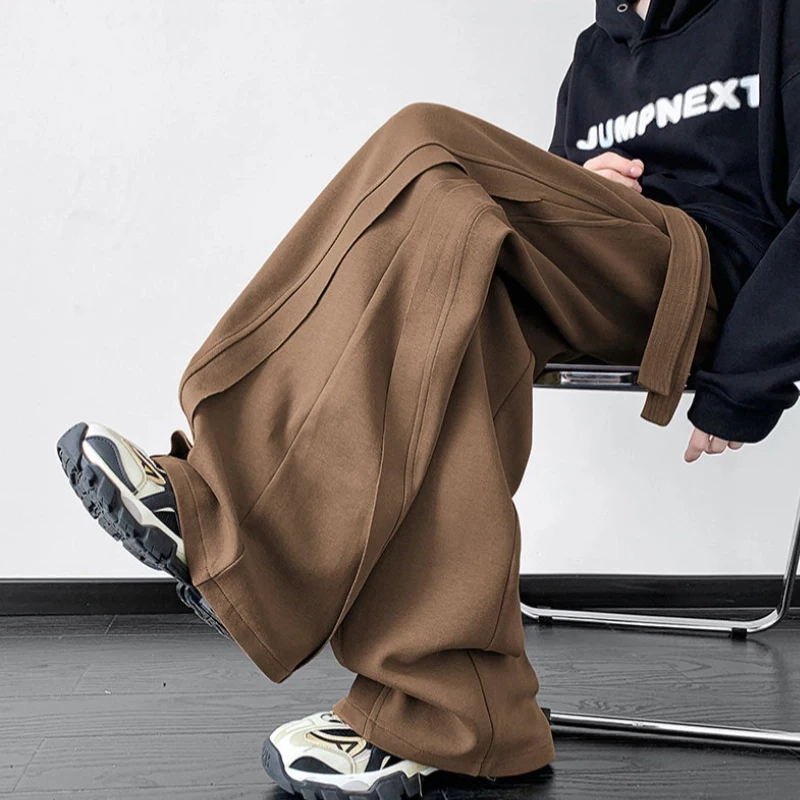 Cé Brown Men's Lazy Sle Pants Spring Autumn Drapey American Retro Casual Straight Leg Wide Leg Floor Length Trousers
Cé Brown Men's Lazy Sle Pants Spring Autumn Drapey American Retro Casual Straight Leg Wide Leg Floor Length Trousers