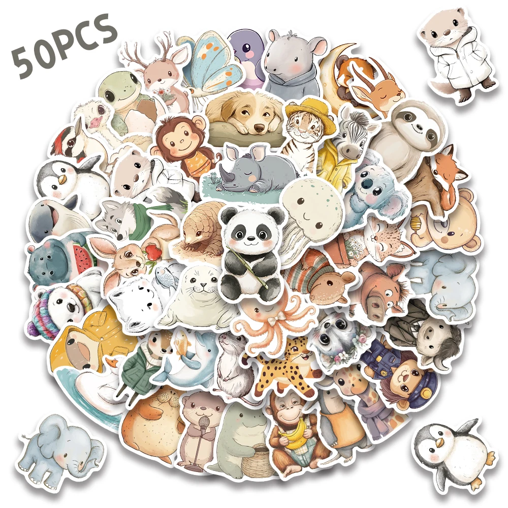50PCS Cartoon Comfortable Animal Logo Sticker Aesthetic Paintings Animals Decals Luggage Skateboard Phone Case Graffiti Sticker
50PCS Cartoon Comfortable Animal Logo Sticker Aesthetic Paintings Animals Decals Luggage Skateboard Phone Case Graffiti Sticker
