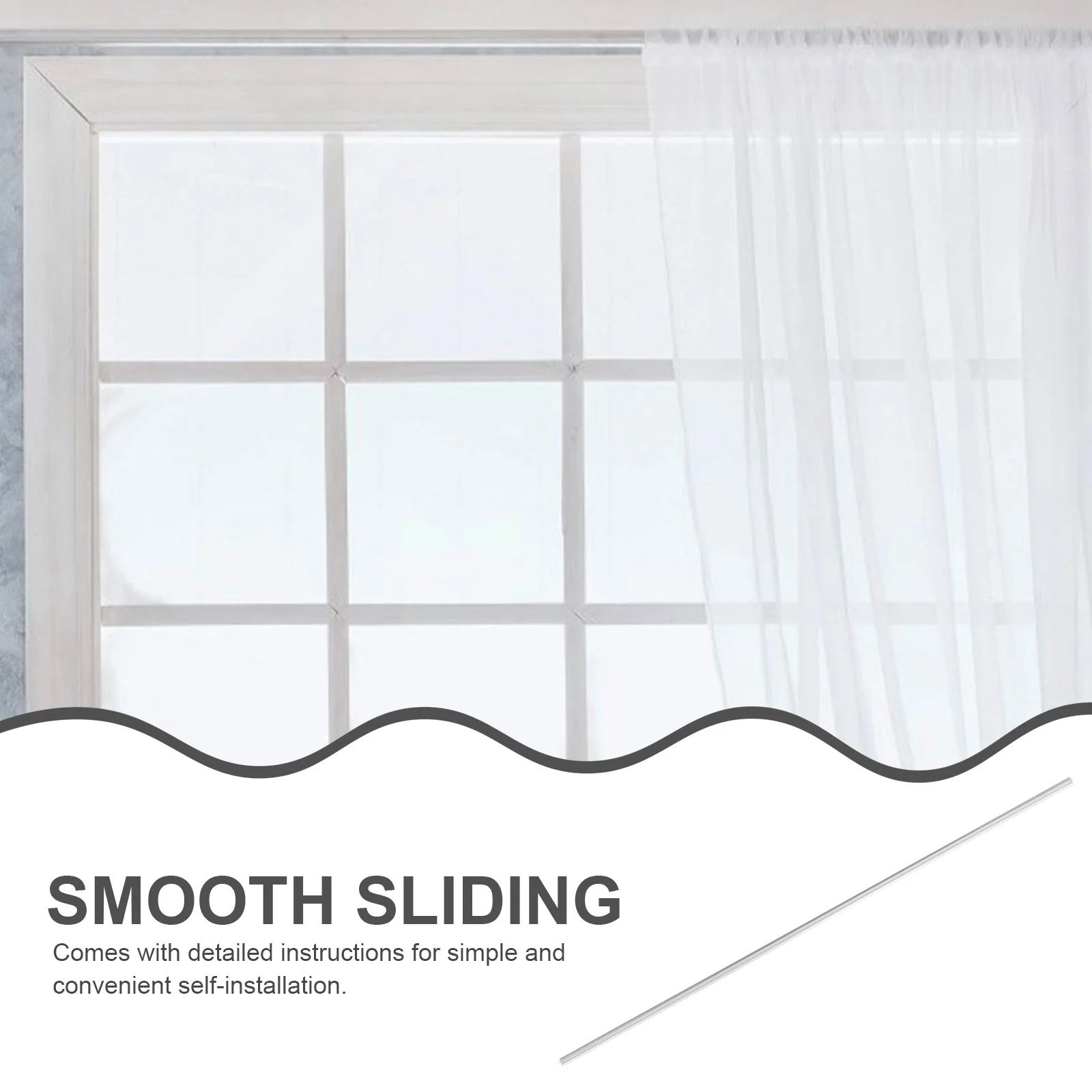 2Pcs Long Lasting Window Slide Rails Convex Track Design Effortless Sliding Noise Free Repair Replacement Part
2Pcs Long Lasting Window Slide Rails Convex Track Design Effortless Sliding Noise Free Repair Replacement Part