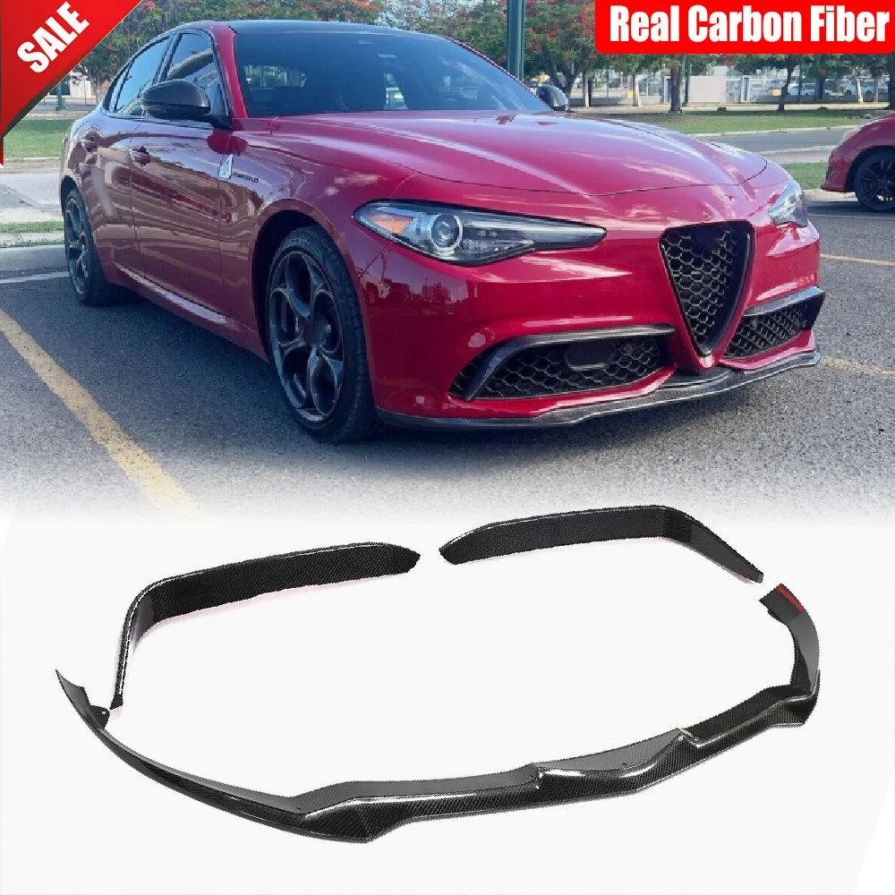 For Alfa Romeo Giulia Sport Real Carbon Front Bumper Lip Splitter Air Vent Trims Spoiler Body Kits Car Accessories
For Alfa Romeo Giulia Sport Real Carbon Front Bumper Lip Splitter Air Vent Trims Spoiler Body Kits Car Accessories