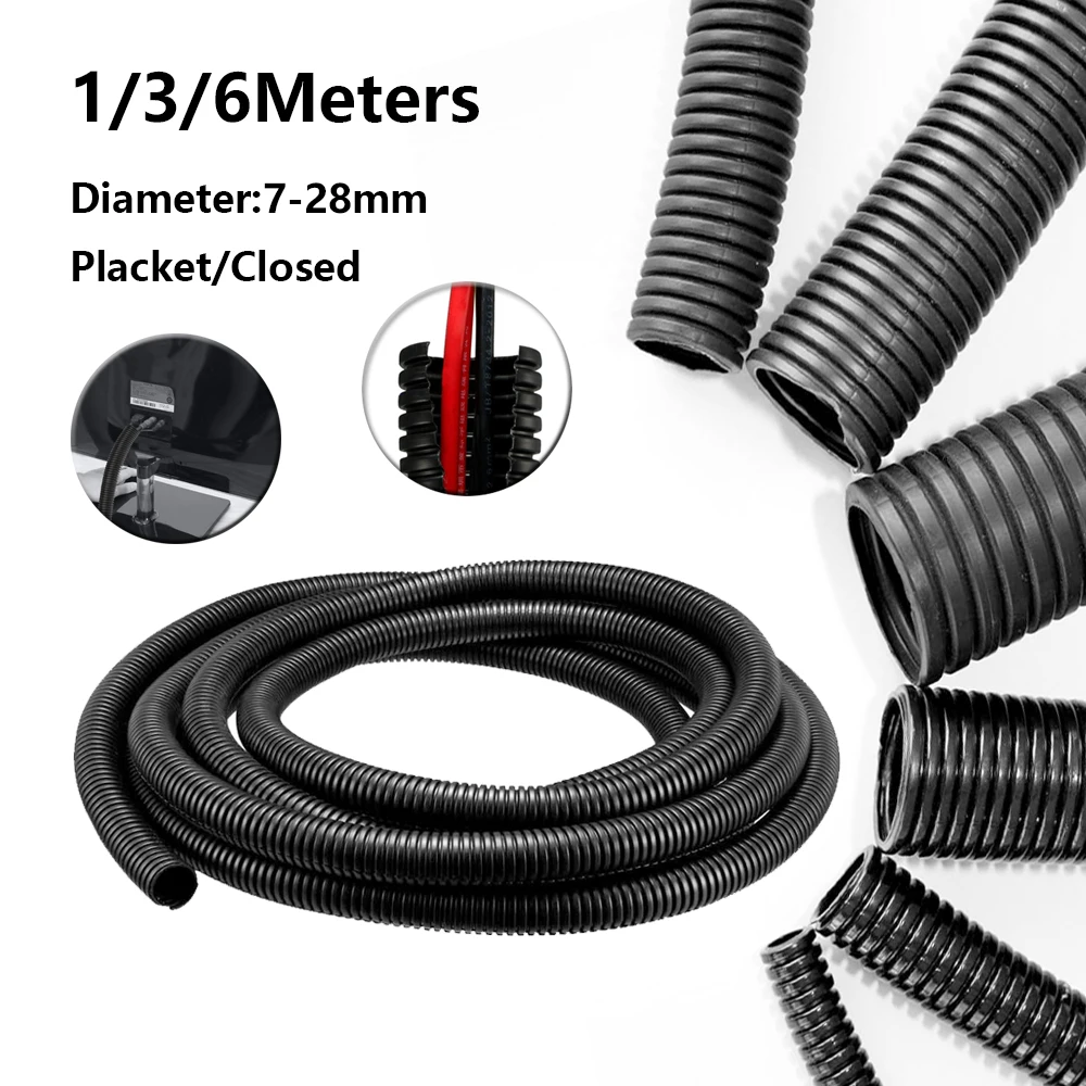 1-6M Insulation Corrugated tube pipe nylon wire harness casing Cable Sleeves cord duct cover auto car Mechanical line protecter
1-6M Insulation Corrugated tube pipe nylon wire harness casing Cable Sleeves cord duct cover auto car Mechanical line protecter