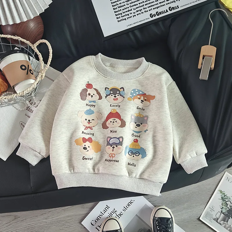 Winter Children Tops Plus Velvet Sweater for Kids Thicken Warm Boys Sweatshirts Girls Pullover Baby Outerwear
Winter Children Tops Plus Velvet Sweater for Kids Thicken Warm Boys Sweatshirts Girls Pullover Baby Outerwear