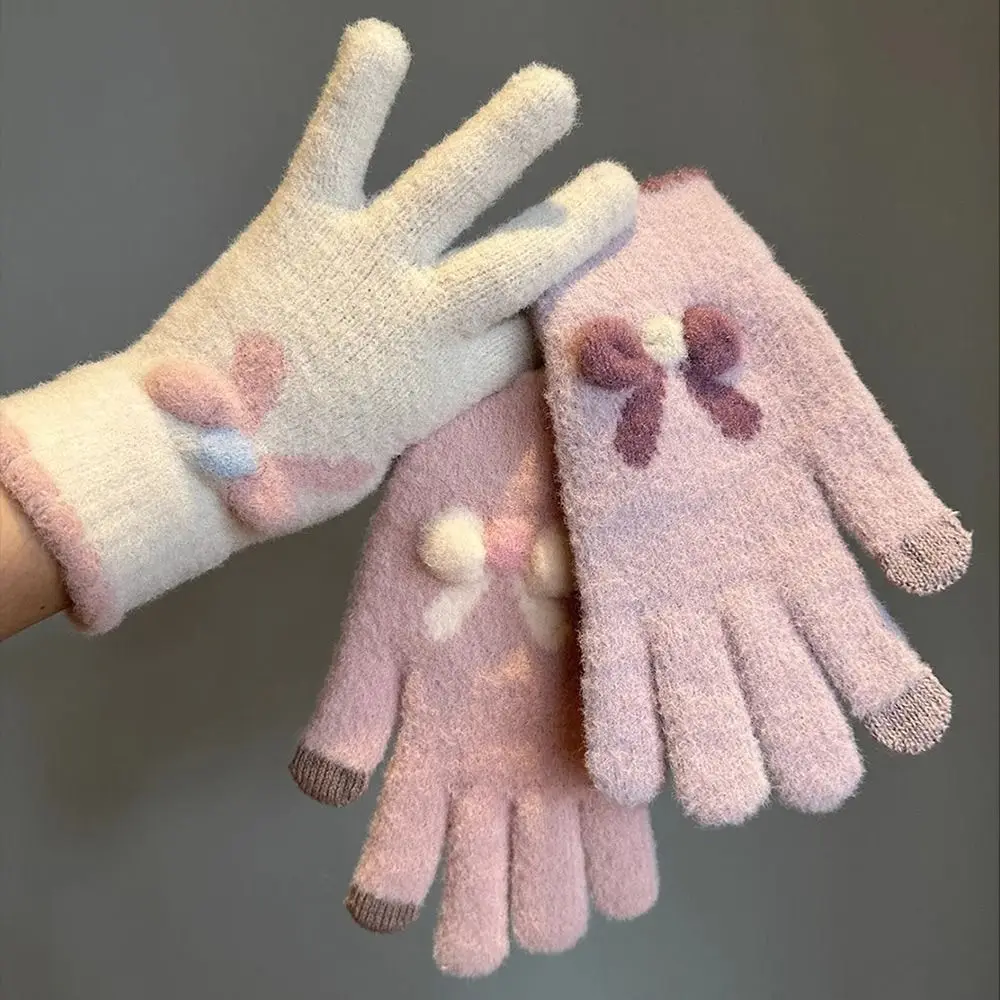 Эластичные утепленные женские вязаные перчатки с бантом и сенсорным экраном, велосипедные перчатки с пятью пальцами, мягкие ветрозащитные зимние перчатки
Эластичные утепленные женские вязаные перчатки с бантом и сенсорным экраном, велосипедные перчатки с пятью пальцами, мягкие ветрозащитные зимние перчатки