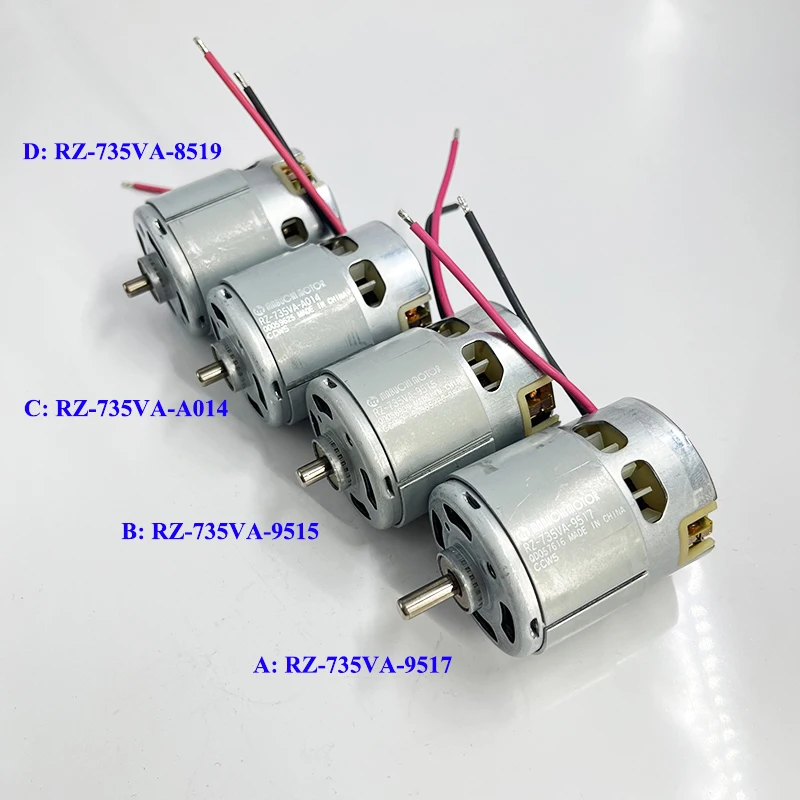 1 шт. MABUCHI RZ-735VA-9517/ RZ-735VA-9515/ RZ-735VA-A014/ RZ-735VA-8519 двигатель большой мощности высокая скорость для дрели-отвертки
1 шт. MABUCHI RZ-735VA-9517/ RZ-735VA-9515/ RZ-735VA-A014/ RZ-735VA-8519 двигатель большой мощности высокая скорость для дрели-отвертки