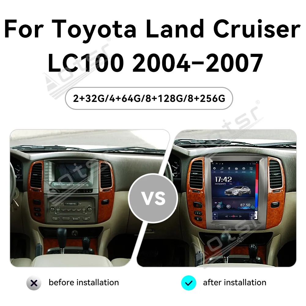 Автомобильный мультимедийный автомобильный плеер для Toyota Land Cruiser LC100 2004 ~ 2007 Android Carplay GPS Navi Автомобильный радиоприемник Стерео головное устройство
Автомобильный мультимедийный автомобильный плеер для Toyota Land Cruiser LC100 2004 ~ 2007 Android Carplay GPS Navi Автомобильный радиоприемник Стерео головное устройство