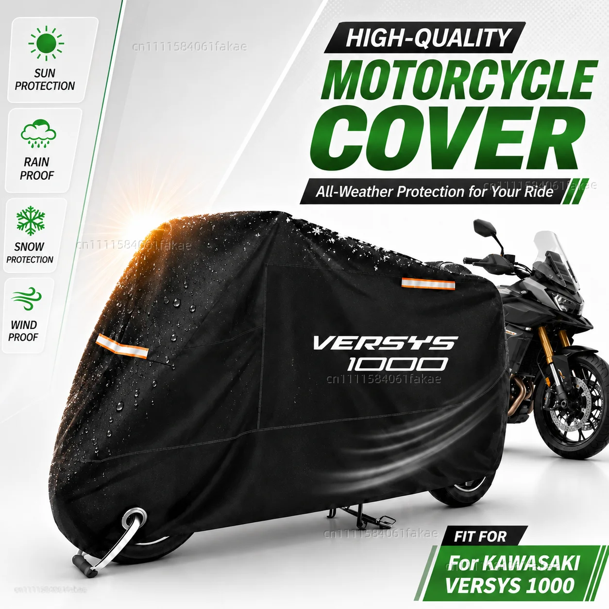 Motorcycle Cover Waterproof Outdoor All Season Dustproof UV Protective Moto Scooter Rain Cover For KAWASAKI VERSYS 1000 1100
Motorcycle Cover Waterproof Outdoor All Season Dustproof UV Protective Moto Scooter Rain Cover For KAWASAKI VERSYS 1000 1100