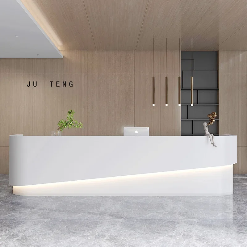 Institute Small White Desk Customer Center Luxurious Reception Counters Cash Register Furniture For Aesthetic Beauty Salon Home
Institute Small White Desk Customer Center Luxurious Reception Counters Cash Register Furniture For Aesthetic Beauty Salon Home