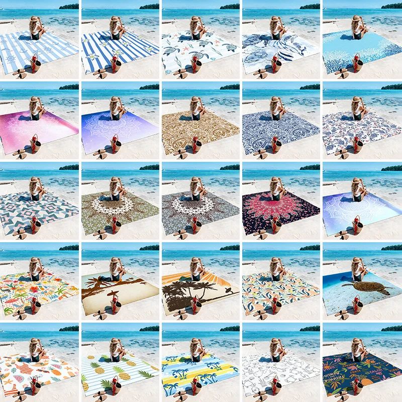 1pc Beach Blanket Waterproof Sandproof Oversized Large Beach Mat Quick Drying&Compact&Lightweight Picnic Mat Vacation Essentials
1pc Beach Blanket Waterproof Sandproof Oversized Large Beach Mat Quick Drying&Compact&Lightweight Picnic Mat Vacation Essentials