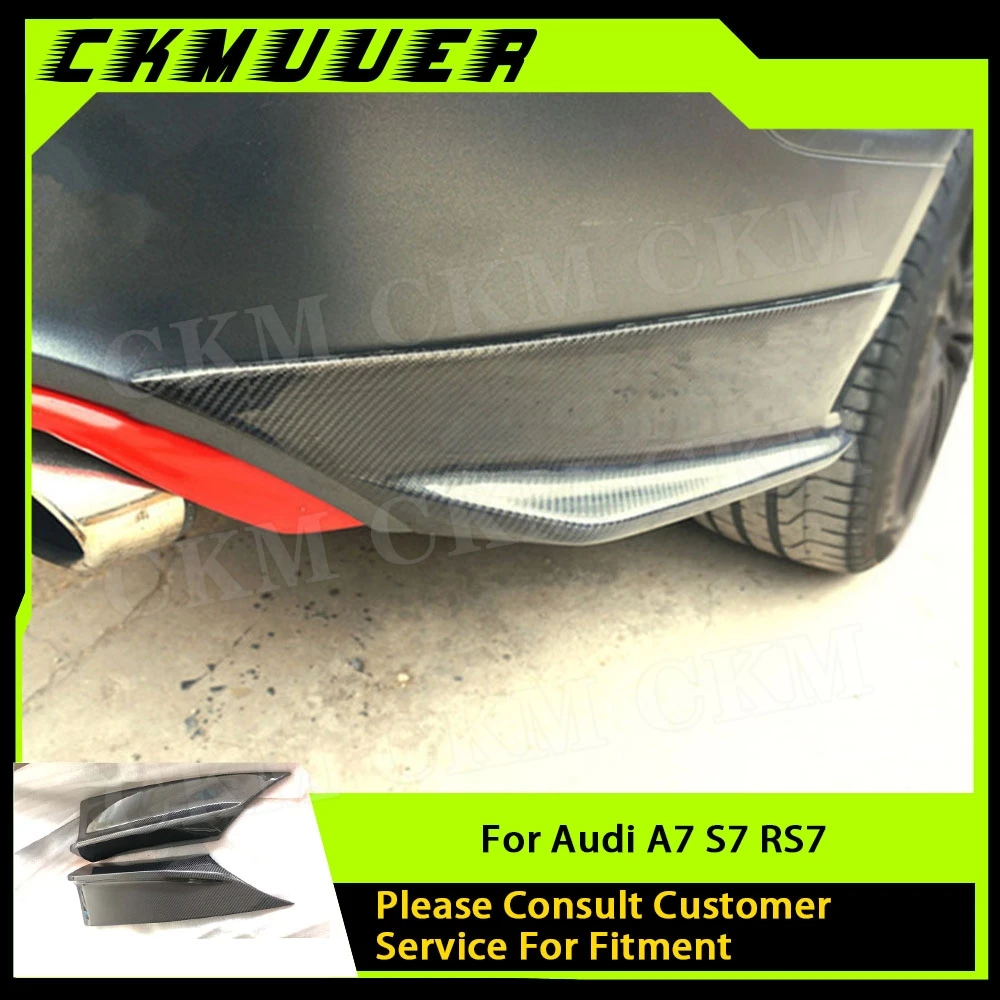 CKMUUER Carbon Fiber Rear Bumper Lip Splitters Side Flaps Apron For Audi A7 S7 RS7 2013 2014 2015 2016 Car Rear Side Protector
CKMUUER Carbon Fiber Rear Bumper Lip Splitters Side Flaps Apron For Audi A7 S7 RS7 2013 2014 2015 2016 Car Rear Side Protector