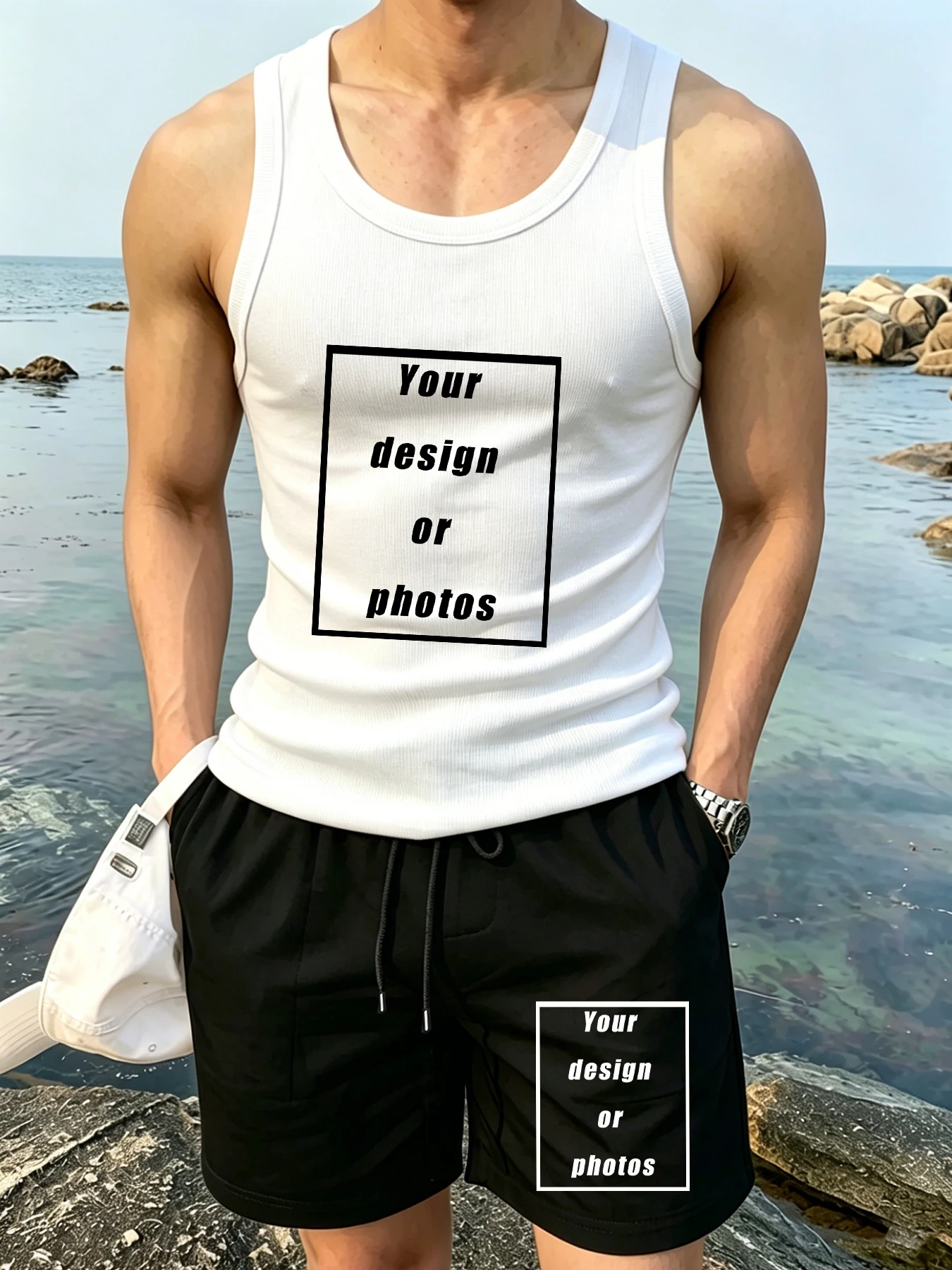 Men's Vacation Tank Top Set Fitness Shorts Sports Vest Versatile Summer Shorts Loose Fashion Clothing Couple Vests Suits
Men's Vacation Tank Top Set Fitness Shorts Sports Vest Versatile Summer Shorts Loose Fashion Clothing Couple Vests Suits