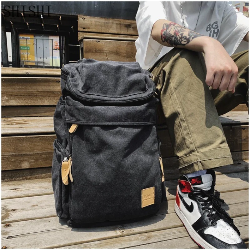Korean style Canvas Men Women Backpack Casual Students School Bag For Boys Large Capacity Male Laptop Bag Travel Shoulder Bag
Korean style Canvas Men Women Backpack Casual Students School Bag For Boys Large Capacity Male Laptop Bag Travel Shoulder Bag