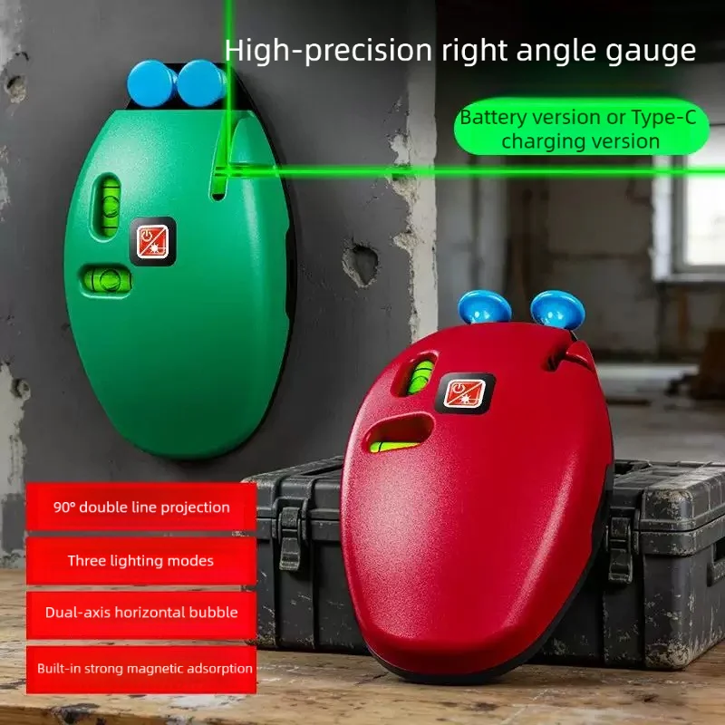 Versatile Portable Vertical Laser Level with Green Double Lines Or Red Dual-Color Laser High-Precision for Wall Applications Bat
Versatile Portable Vertical Laser Level with Green Double Lines Or Red Dual-Color Laser High-Precision for Wall Applications Bat