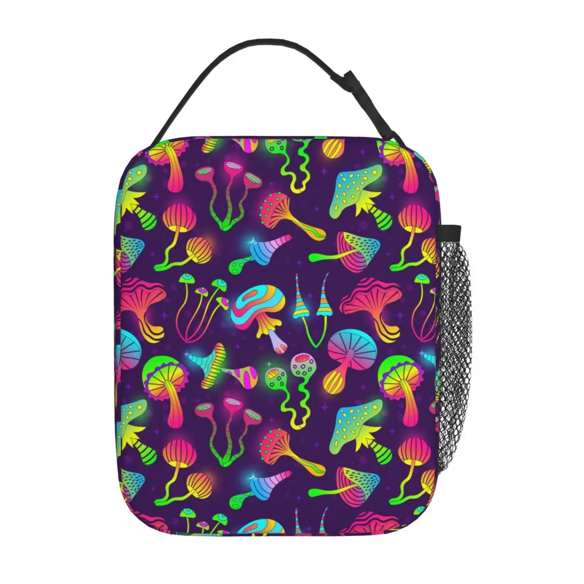 Neon Psychodelic Mushrooms Insulated Lunch Bag Food Bag Reusable Cooler Thermal Lunch Boxes For School Office
Neon Psychodelic Mushrooms Insulated Lunch Bag Food Bag Reusable Cooler Thermal Lunch Boxes For School Office