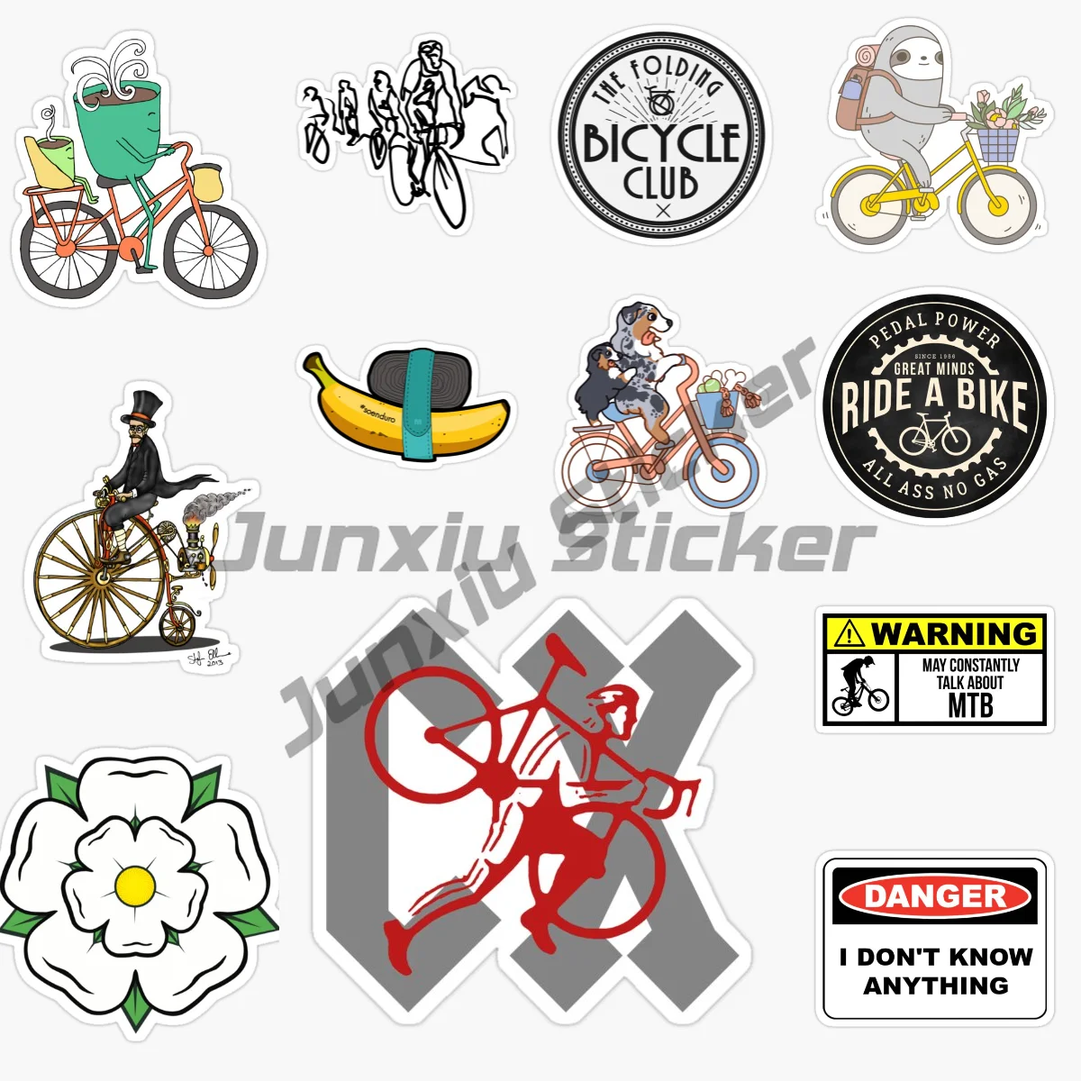 Creative Bicycle Pattern Sticker Vinyl PVC Material Self-adhesive Decorative Waterproof Decal Car Accessories
Creative Bicycle Pattern Sticker Vinyl PVC Material Self-adhesive Decorative Waterproof Decal Car Accessories