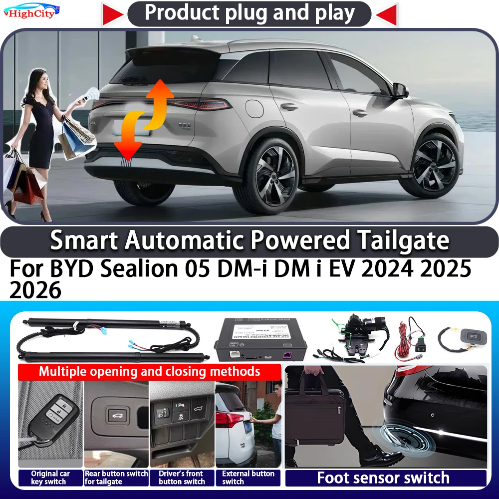For BYD Sealion 05 DM-i DM i EV 2024 2025 2026 Smart Automatic Powered Tailgate Key Control Trunk Lift Electric Power Tailgate
For BYD Sealion 05 DM-i DM i EV 2024 2025 2026 Smart Automatic Powered Tailgate Key Control Trunk Lift Electric Power Tailgate