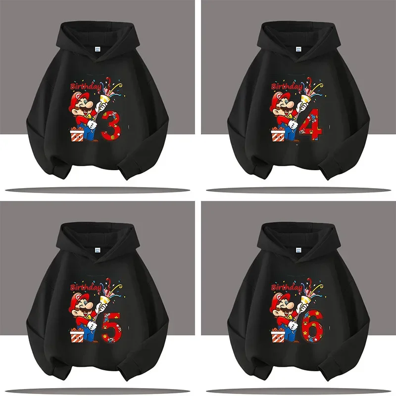 2026 New 3-12 year old boys' sports shirt - Mario children's hooded shirt with game digital cartoon print - girls' casual top
2026 New 3-12 year old boys' sports shirt - Mario children's hooded shirt with game digital cartoon print - girls' casual top