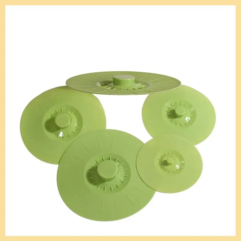 5 Pieces Silicone Fresh-Keeping Lid Silicone Sealed Fresh-Keeping Cover Silicone Vacuum Cover
5 Pieces Silicone Fresh-Keeping Lid Silicone Sealed Fresh-Keeping Cover Silicone Vacuum Cover
