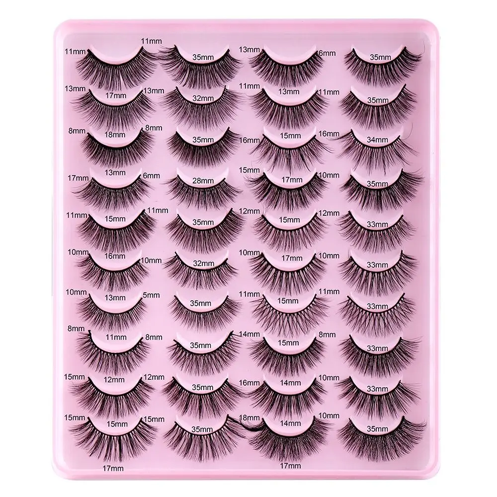 20 Pairs Long Thick Lashes Fluffy Volume Wispy False Eyelashes Fake Eyelashes Mink Lashes
20 Pairs Long Thick Lashes Fluffy Volume Wispy False Eyelashes Fake Eyelashes Mink Lashes