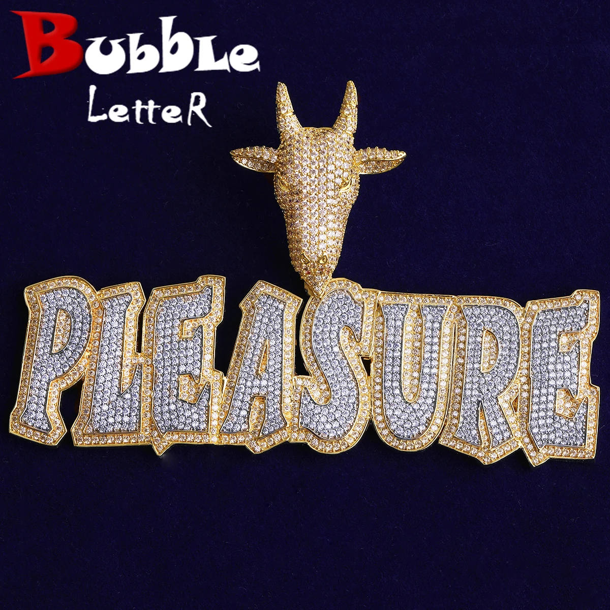 Bubble Letter Iced Out Goat Bail Custom Name Necklace Pendant for Men Personalized Charm Real Gold Plated Hip Hop Jewelry
Bubble Letter Iced Out Goat Bail Custom Name Necklace Pendant for Men Personalized Charm Real Gold Plated Hip Hop Jewelry
