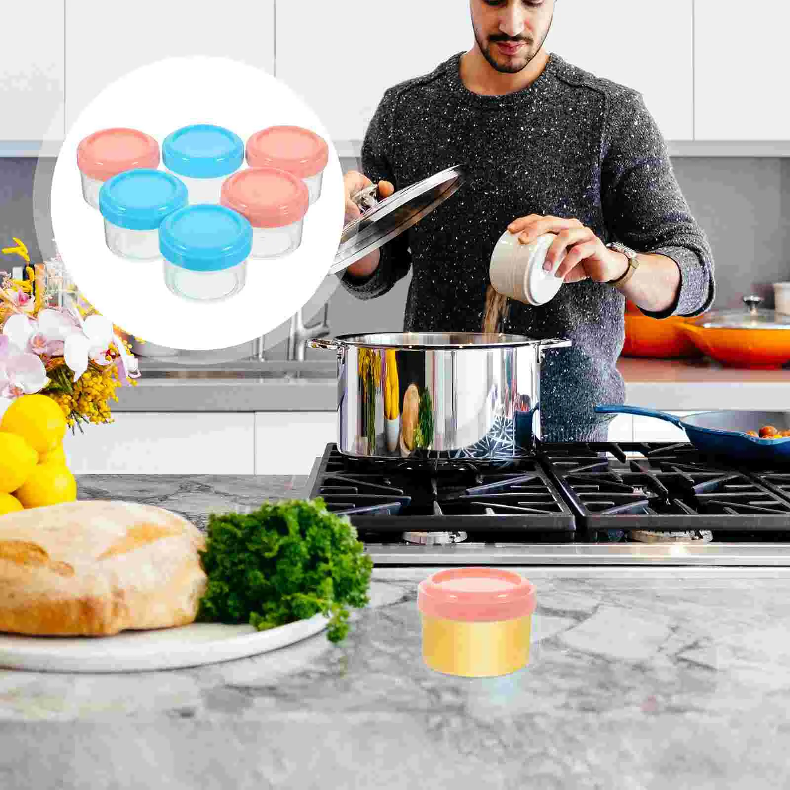 6 Pcs Tomato Sauce Salad Cups (6 Pieces Containers Reusable Food with Lids Bowl Pp Small Condiment Travel for
6 Pcs Tomato Sauce Salad Cups (6 Pieces Containers Reusable Food with Lids Bowl Pp Small Condiment Travel for