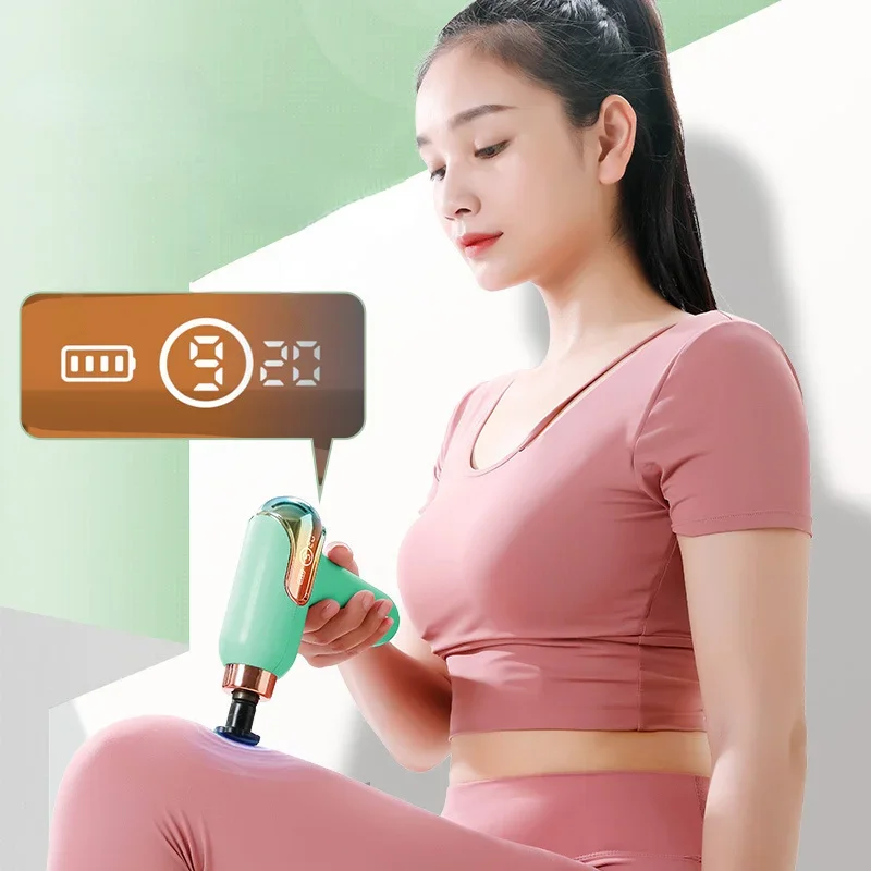 New Mini Fascia Gun LCD Smart Variable Frequency USB Body Massager Electric Neck Gun Portable - White and Orange
New Mini Fascia Gun LCD Smart Variable Frequency USB Body Massager Electric Neck Gun Portable - White and Orange