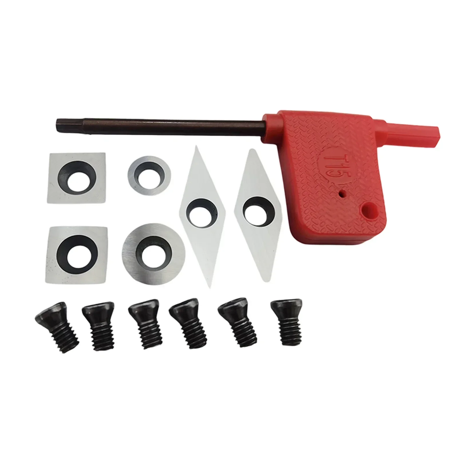 13pcs/Set Tungsten Carbide Cutters Inserts Square Round Carbide Insert Wood Turning Power Tools Accessories
13pcs/Set Tungsten Carbide Cutters Inserts Square Round Carbide Insert Wood Turning Power Tools Accessories